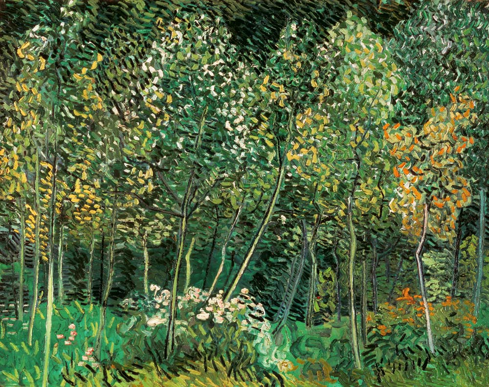 van Gogh / Small forest / July 1890 de Vincent Van Gogh