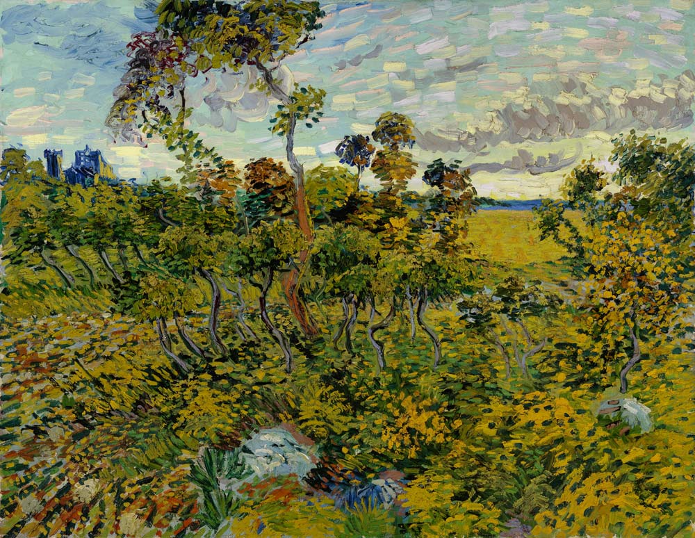 Sunset at Montmajour de Vincent Van Gogh