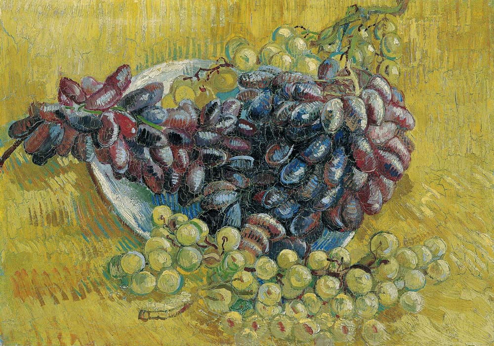 Still life with grapes de Vincent Van Gogh