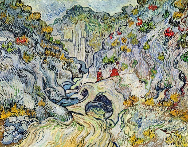The ravine of the Peyroulets de Vincent Van Gogh