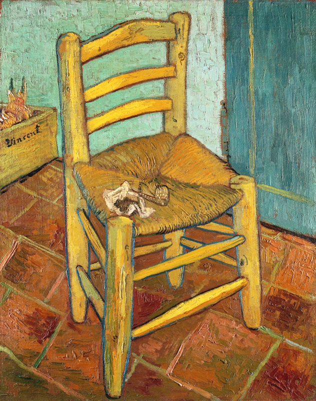 Van Gogh s Chair / Paint./ 1888 de Vincent Van Gogh