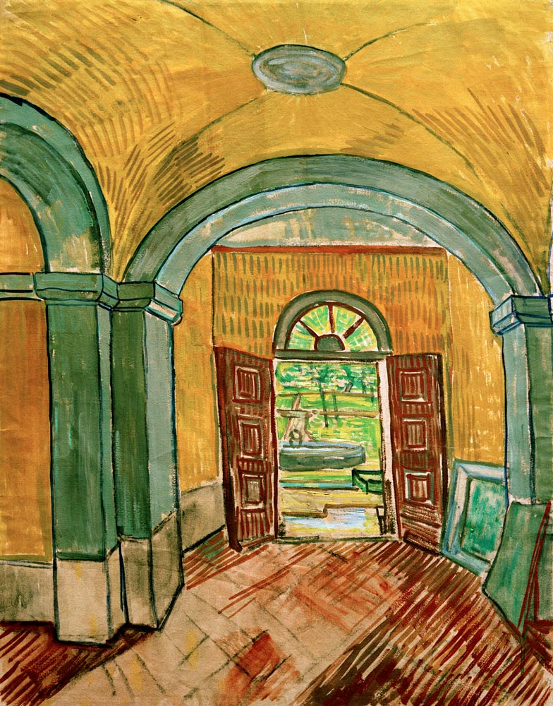 V.van Gogh, Vestibule of Asylum / 1889 de Vincent Van Gogh
