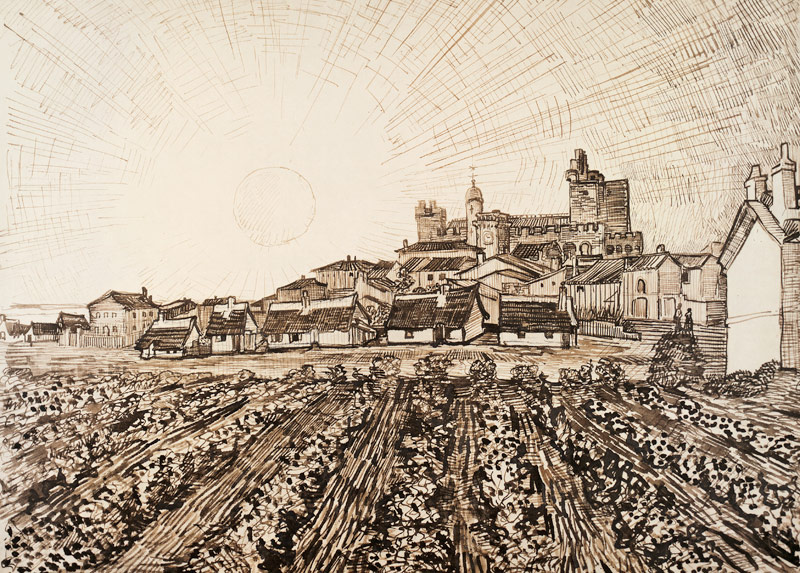 View of Saintes-Maries de Vincent Van Gogh