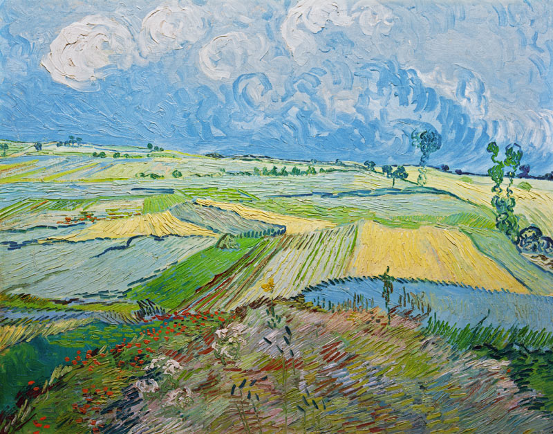 Van Gogh / Wheatfields in Auvers / 1890 de Vincent Van Gogh