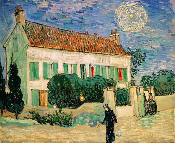 White House at Night de Vincent Van Gogh