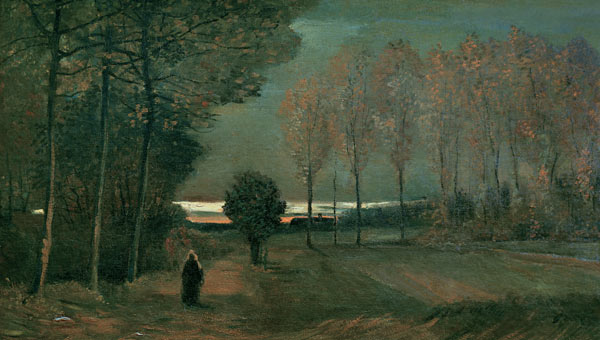 v.Gogh/Autumn landscape i.t.evening/1884 de Vincent Van Gogh