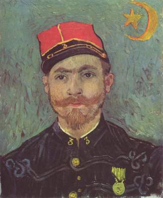 Portrait of the second lieutenant Milliet de Vincent Van Gogh