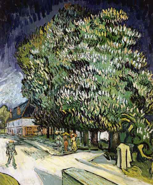 Blossoming chestnut trees de Vincent Van Gogh