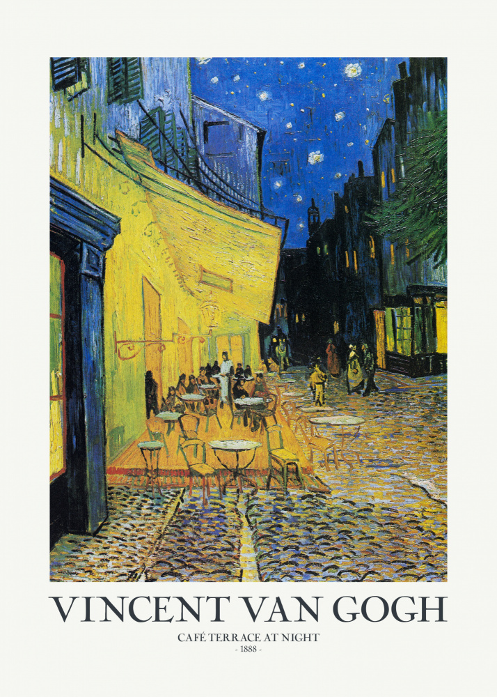 Café Terrace At Night de Vincent Van Gogh