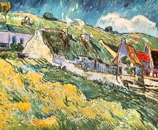 Cottages at Auvers-sur-Oise de Vincent Van Gogh