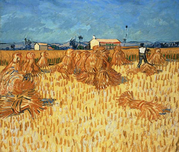 Wheat Field with Sheaves de Vincent Van Gogh