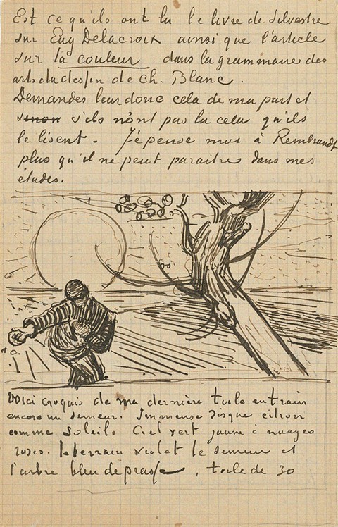 The Sower, Letter to Theo from Arles, c. 25 November 1888 de Vincent Van Gogh