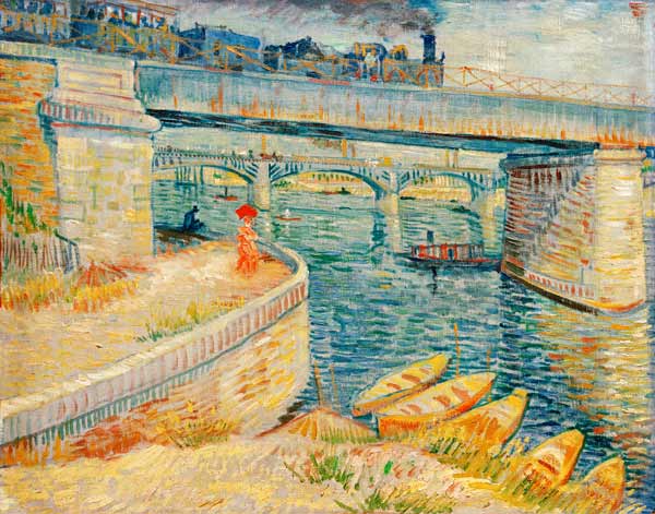 V.v.Gogh, Die Brücken von Asnières de Vincent Van Gogh