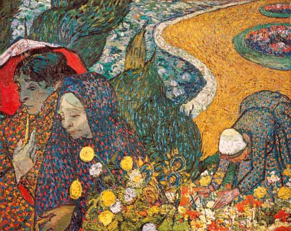 Ladies of Arles (Memories of the Garden at Etten) de Vincent Van Gogh