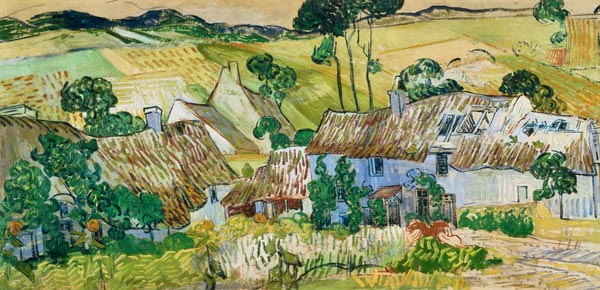 V.van Gogh, Farms near Auvers / Paint. de Vincent Van Gogh
