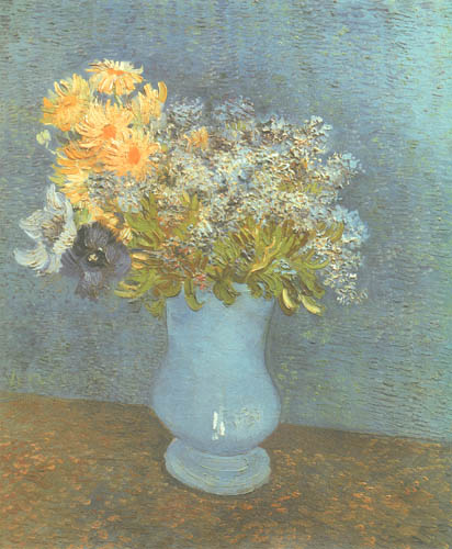 Lilac, daisies and anemones de Vincent Van Gogh