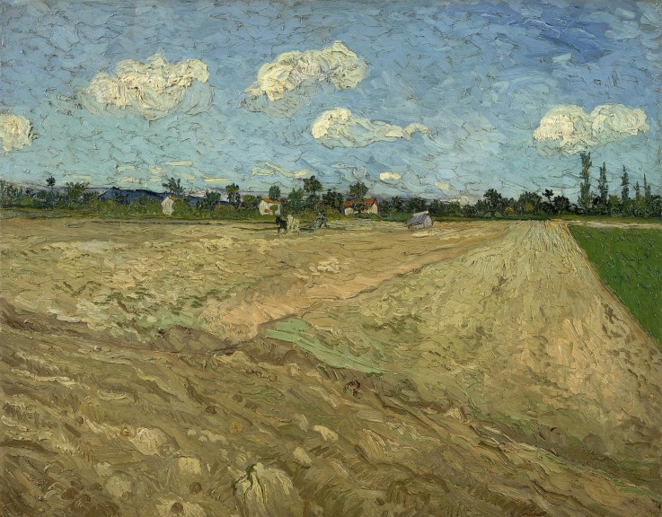 Ploughed fields (The furrows) de Vincent Van Gogh