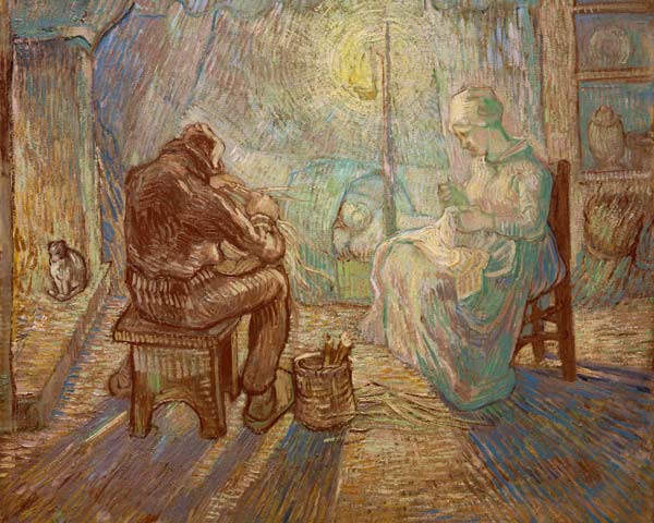 Evening hour de Vincent Van Gogh