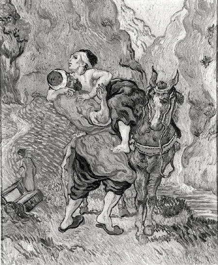 The Good Samaritan, after Delacroix de Vincent Van Gogh