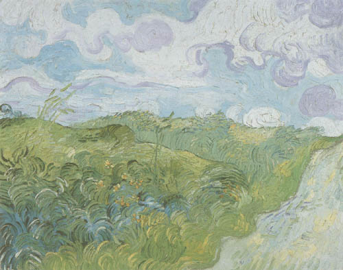 Green wheat field de Vincent Van Gogh
