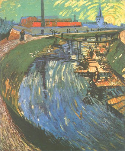 The channel of La Roubine you Roi de Vincent Van Gogh