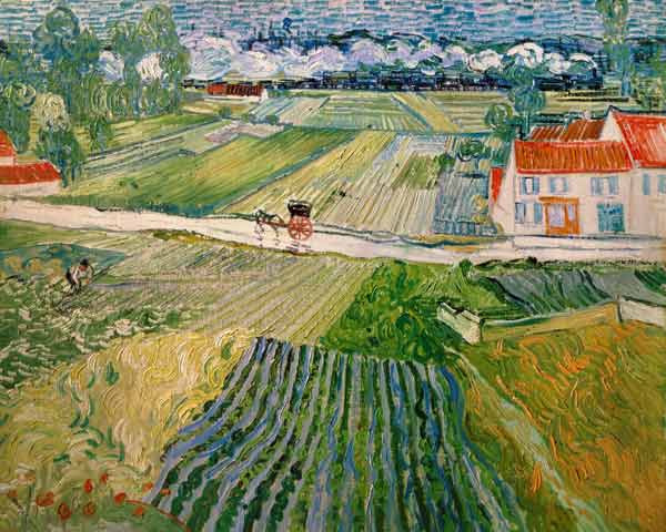 Landscape at Auvers after the Rain de Vincent Van Gogh