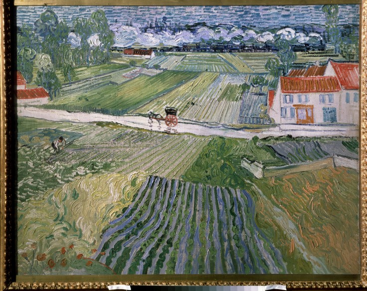 Landscape at Auvers after rain de Vincent Van Gogh