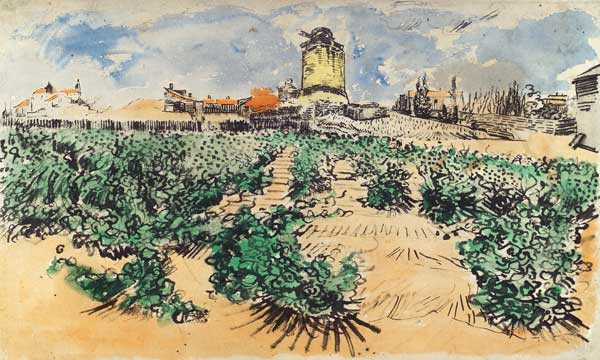 The mill of Alphonse Daudet de Vincent Van Gogh