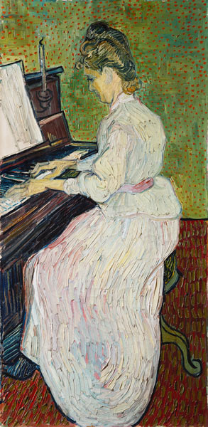 Mademoiselle Gachet at the piano de Vincent Van Gogh