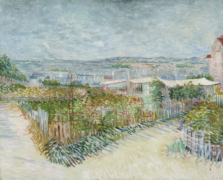 Montmartre: behind the Moulin de la Galette de Vincent Van Gogh