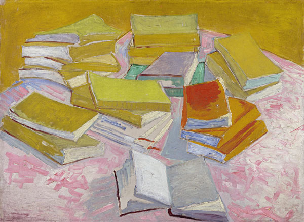 Piles of French novels de Vincent Van Gogh