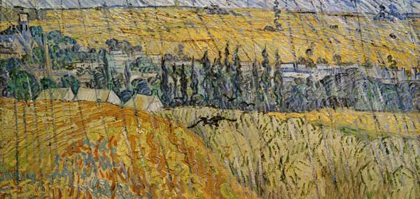 V.v.Gogh, Rain - Auvers / Paint./ 1890 de Vincent Van Gogh