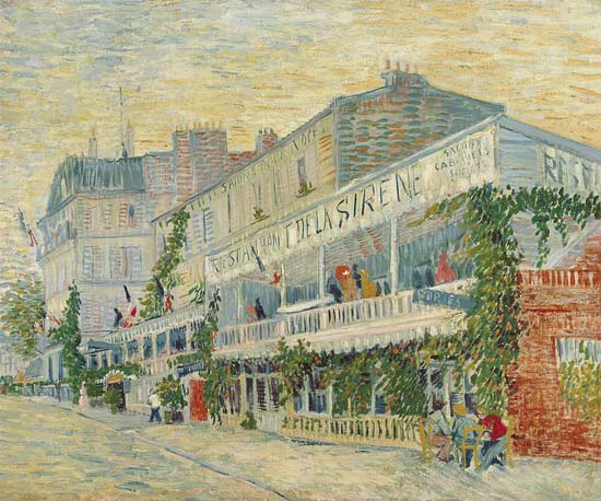 Restaurant de la Sirene at Asnieres de Vincent Van Gogh