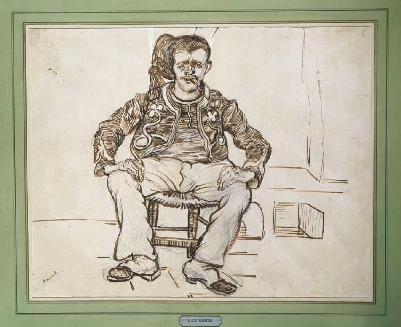 Sitzender Zuave de Vincent Van Gogh