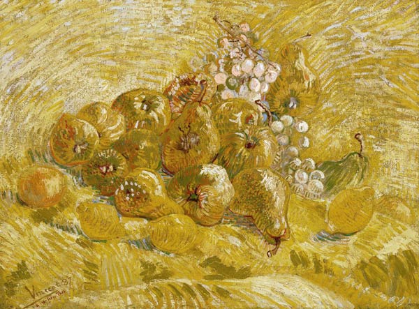 Quinces, lemons, pears and grapes de Vincent Van Gogh