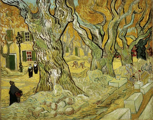 The Road Menders de Vincent Van Gogh