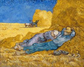 Medio día , o  La Siesta (de Millet) - Vincent Van Gogh