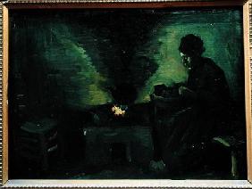 Peasant Woman by the Hearth