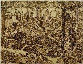 v.Gogh, Courtyard of the Hospital /Draw.