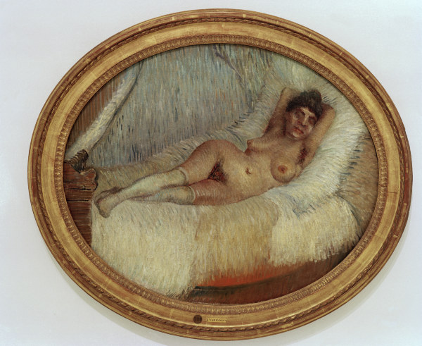 van Gogh / Female nude on bed / 1887 de Vincent Van Gogh