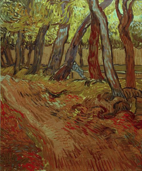 Van Gogh / Hosptial Garden / 1889 de Vincent Van Gogh