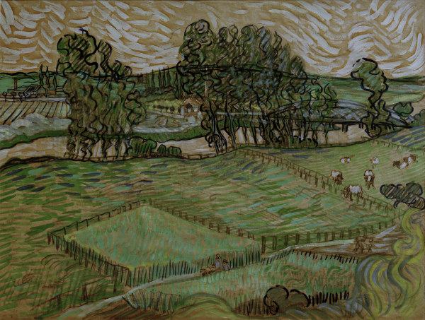 v.Gogh, The Oise at Auvers / 1890 de Vincent Van Gogh