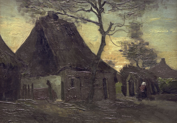 V.van Gogh, Cottage in Nuenen / Paint. de Vincent Van Gogh