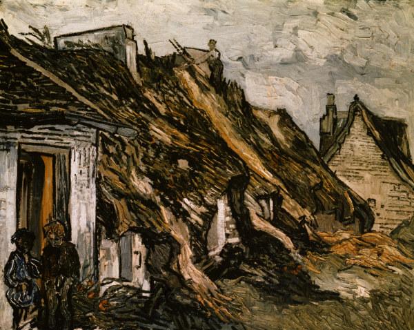 V.van Gogh, Cottages in Chaponval / Ptg. de Vincent Van Gogh
