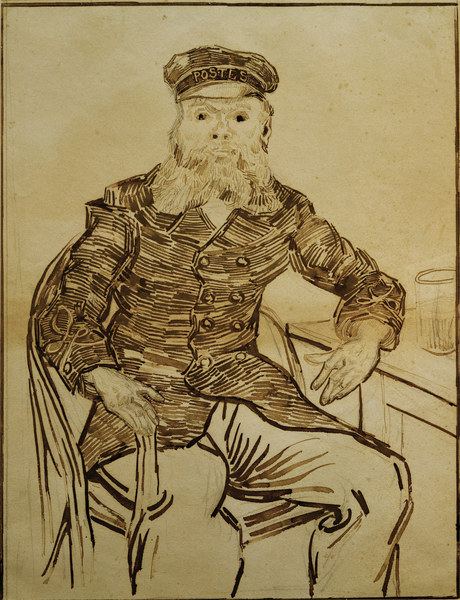 V.van Gogh, Postman Joseph Roulin/Draw. de Vincent Van Gogh