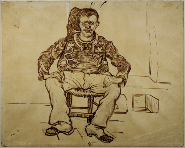 V.van Gogh, Zouave Sitting /Draw./ 1888 de Vincent Van Gogh
