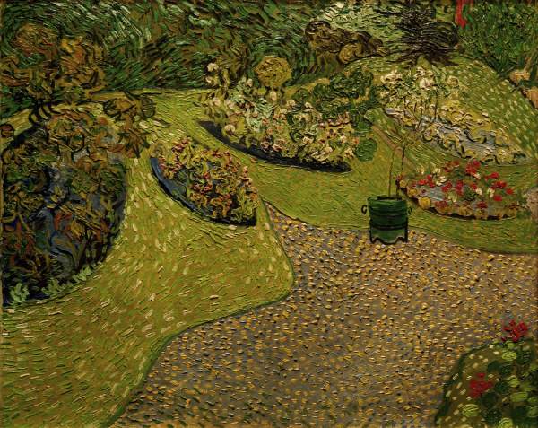 V.v.Gogh, Garden in Auvers / painting de Vincent Van Gogh