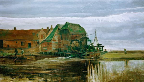 Vincent van Gogh / Watermill at Gennep de Vincent Van Gogh