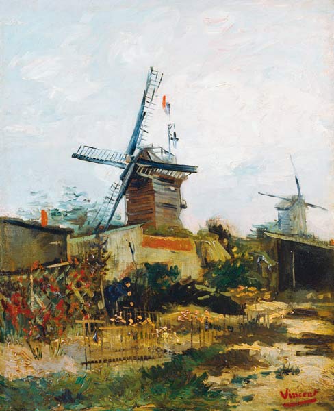 Windmills on Montmartre de Vincent Van Gogh