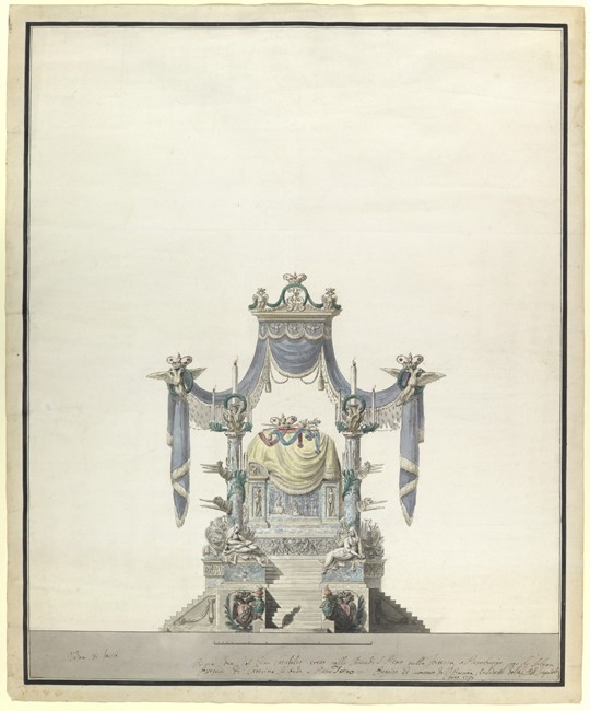Catafalque for the Empress Catherine the Great (1729-1796) de Vincenzo Brenna
